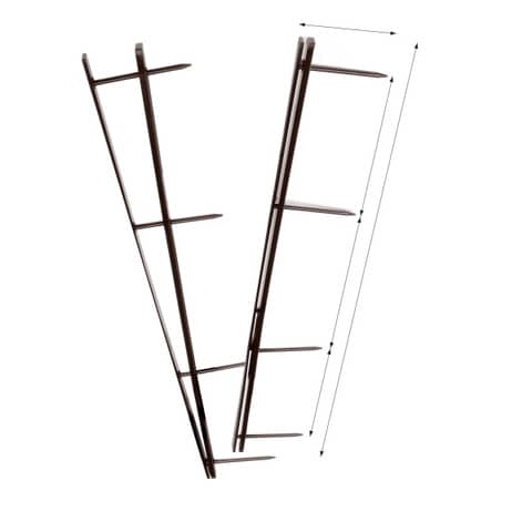 Pettini per rilegatura GBC VeloBind con 4 denti 45 mm a4 bianco conf da 25 pettini - A9741639